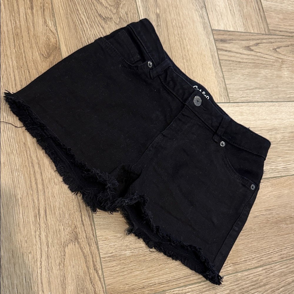 Cat & Jack Black Denim Girls Shorts